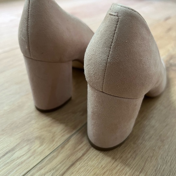 Marc Fisher Blush Suede Block Heels - Picture 3 of 5